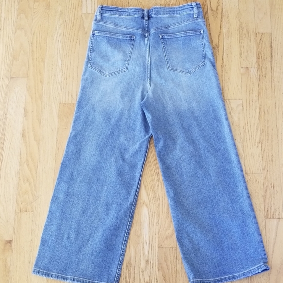 Free People wide leg cropped jeans - Picture 2 of 6